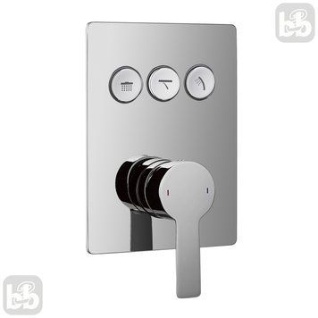 Змішувач для душу IMPRESE SMART CLICK (прихований монтаж), 3 режими, хром ZMK101901202 фото