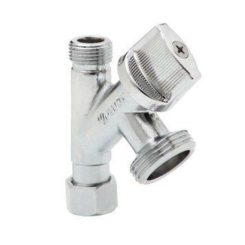 Кран кульовий з притискною гайкою ARCO CONECTA 1/2&Prime;х1/2&Prime;х3/4&Prime; 280020 фото