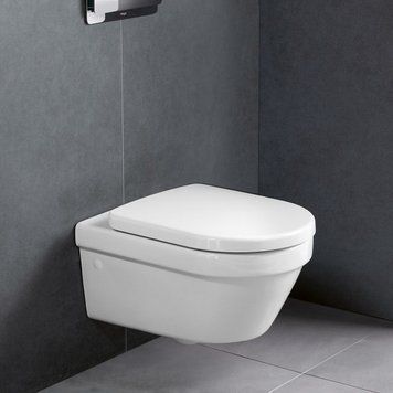 Унітаз підвісний VILLEROY&BOCH ARCHITECTURA NEW 37*53см, DirectFlush, з сидінням Slow closing 4694HR01 фото