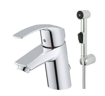 Змішувач для умивальника Eurosmart DN15 S-size з бідеткою 23124002 фото