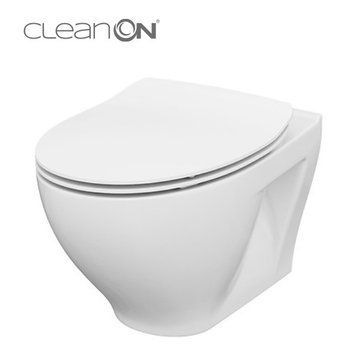 Унітаз підвісний СЕТ 934 CERSANIT Moduo Clean On сидіння дюропласт Slim Slow-closing K701-147 фото