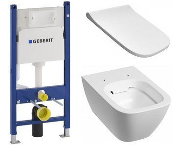 Комплект: GEBERIT Duofix, унітаз KOLO Modo Pure Rimfree, з сидінням Soft Close, без клавіші L33123000+L30112000+458.126.00.1 фото