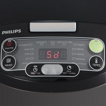 Мультиварка PHILIPS HD4737/03 5 л Антипригарне нанокерамічне покриття HD4737/03 фото