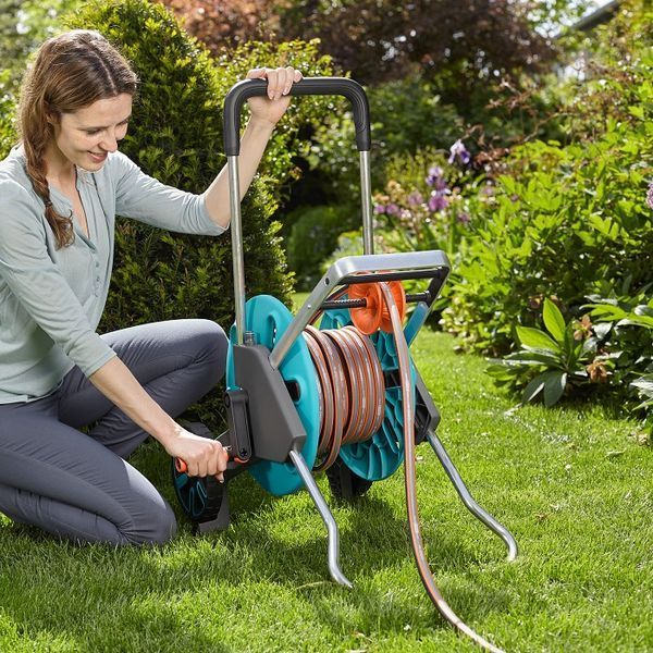 Візок для шланга AquaRoll M Easy, 1/2 - 60 м, 3/4 - 35 м, GARDENA 18515-20.000.00 фото