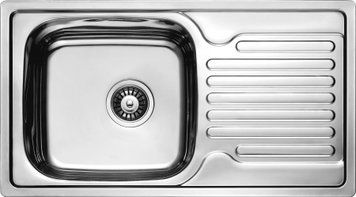 Кухонна мийка CRISTAL KATANA PLUS 780/430/180 полірована нержавіюча сталь UA7204ZS фото