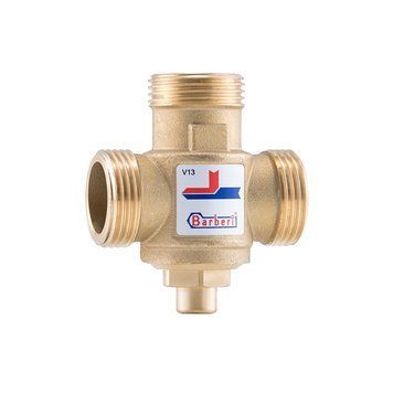 Триходовий клапан термостатичний 55&deg;С dn25 (G 1"M) Barberi, Kvs=3.2 V13M2500B фото