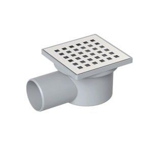 Трап VALTEMO Klepper Neoinox 10x10 з боковий відводом 50mm NEO.131.1010.YS фото