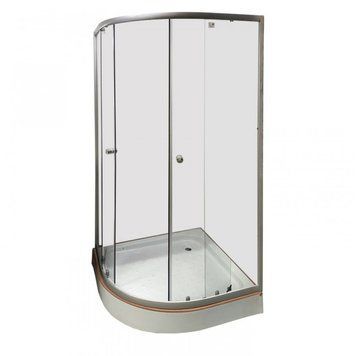 Душова кабіна Vivia SN 091 90х90х194 мілкий піддон, скло прозоре,профіль сатин 091 SN фото