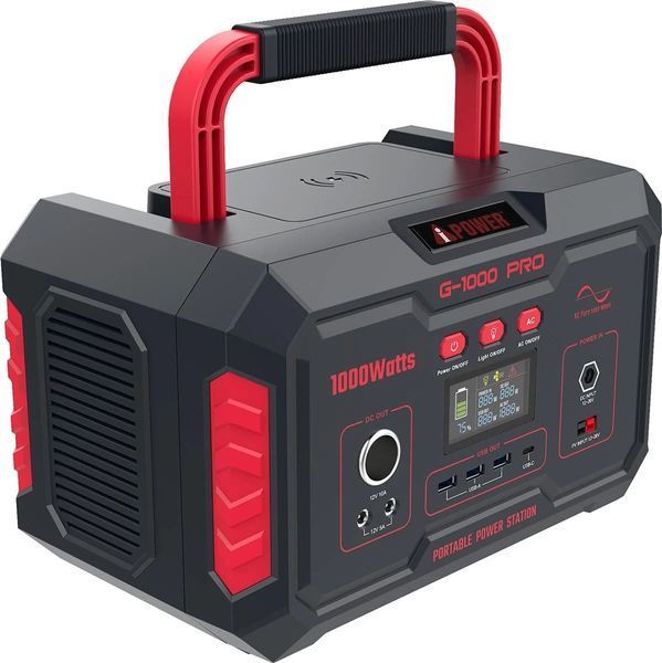 Портативна зарядна станція - iPower G-1000 Pro 1180W iPower G-1000  фото
