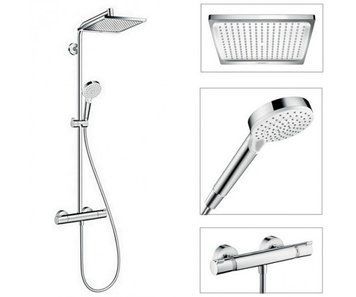 CROMETTA E 240 1jet Showerpipe, душова система з термостатом хром 27271000 фото