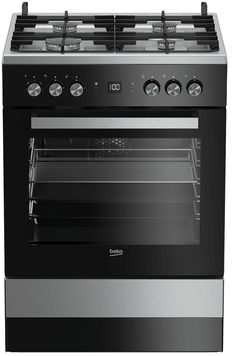 Плити кухонні BEKO FSM 62530 DXMS Комбінований (газ+електрика) Чорний 7785820263 фото