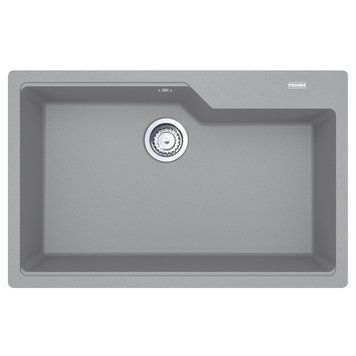Кухонна мийка FRANKE URBAN UBG 610-78,фраграніт, сірий камінь, сифон в комплекті 114.0574.962 фото
