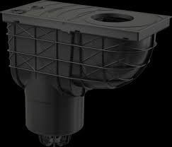 Дощоприймач ALCA PLAST 300&times;155/125 мм, прямий стік, чорний AGV2 фото