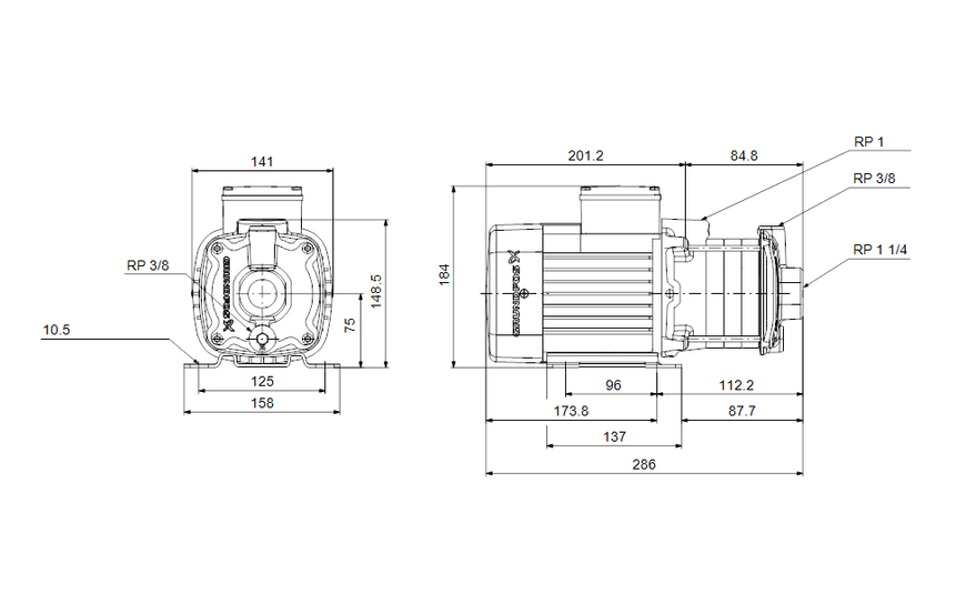 GRUNDFOS CM5-2 A-R-A-E-AQQE F-A-A 96807031 фото
