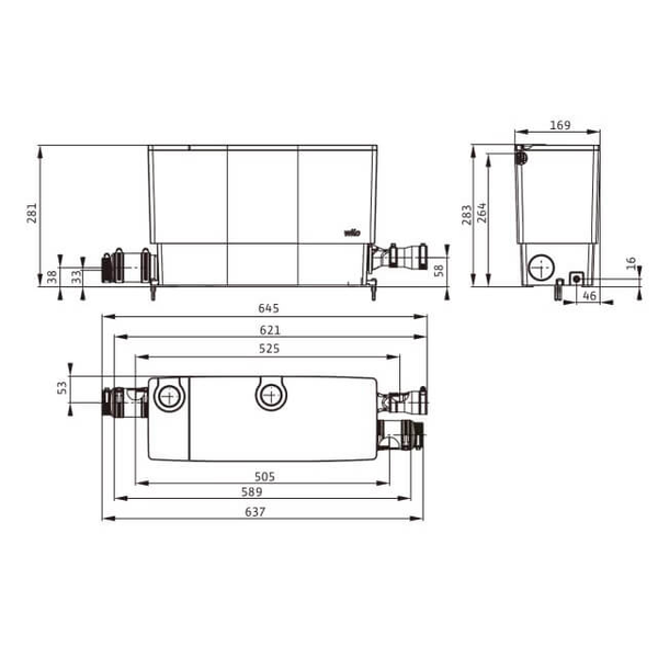 Каналізаційна установка DrainLift MINI5-XS/C-EF 6095129 фото