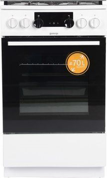 Плита комбінована GORENJE K 5351 WF 50 см біла 728696 фото
