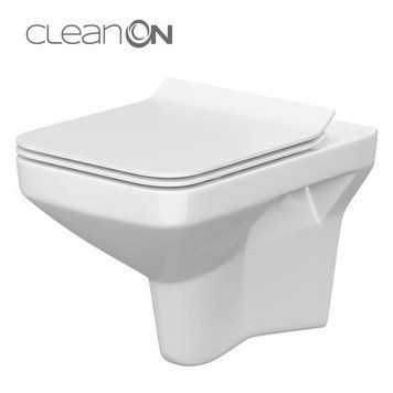 Унітаз підвісний CET 742 CERSANIT Como New Clean On сидіння дюропласт Slim Slow-closing K701-102 фото