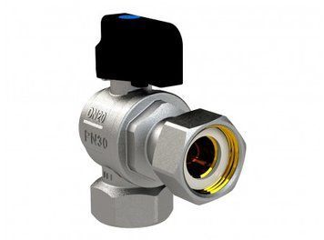 Кран кульовий котловий кутовий з фільтром та накидною гайкою ARCO 1/2&Prime; ВЗ 150823 фото