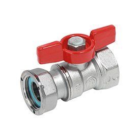 Кран кульовий 1/2"x1/2" ВВ з накидною гайкою прямий GIACOMINI R251PX002 фото