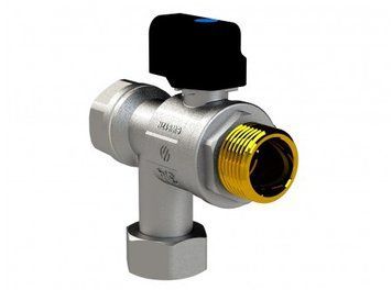 Кран кульовий котловий кутовий з фільтром та накидною гайкою ARCO 3/4&Prime; ЗВ 150824 фото