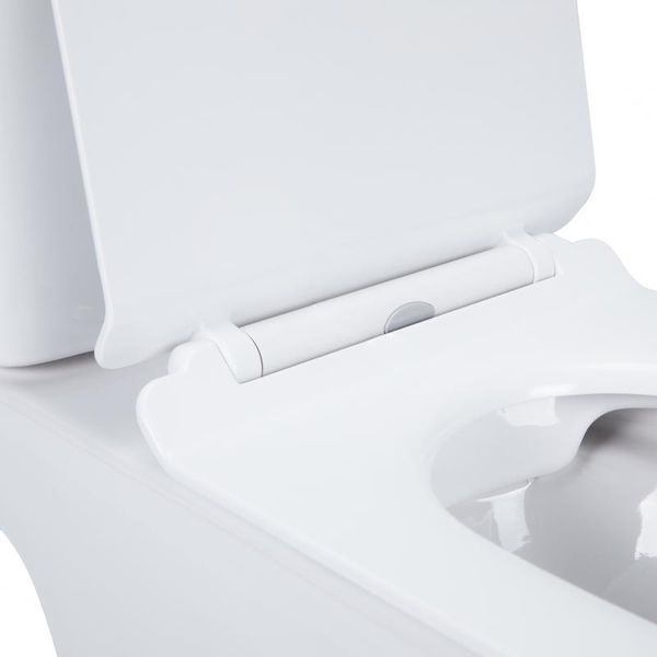 Унітаз-компакт Q-TAP Presto Rimless підлоговий з сидінням Slim Duroplast/ Soft-close/ Quick relase 39876 фото