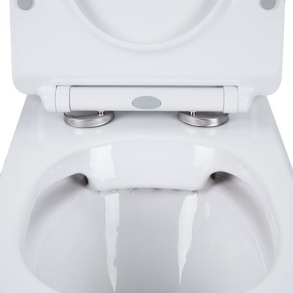 Унітаз-компакт Q-TAP Presto Rimless підлоговий з сидінням Slim Duroplast/ Soft-close/ Quick relase 39876 фото