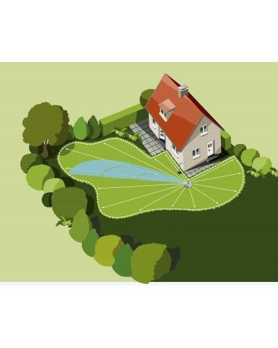 Дощувач AquaContour багатоконтурний автоматичний, GARDENA 08133-20.000.00 фото