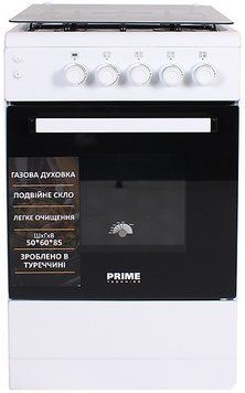 Плити кухонні PRIME TECHNICS PSG 54015 W Газовий Білий 207918 фото