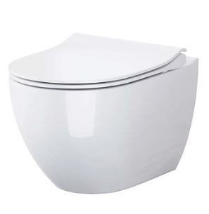 Унітаз підвісний СЕТ B246 CERSANIT Zen Clean On сидінням дюропласт Slim Slow-closing S701-428 фото