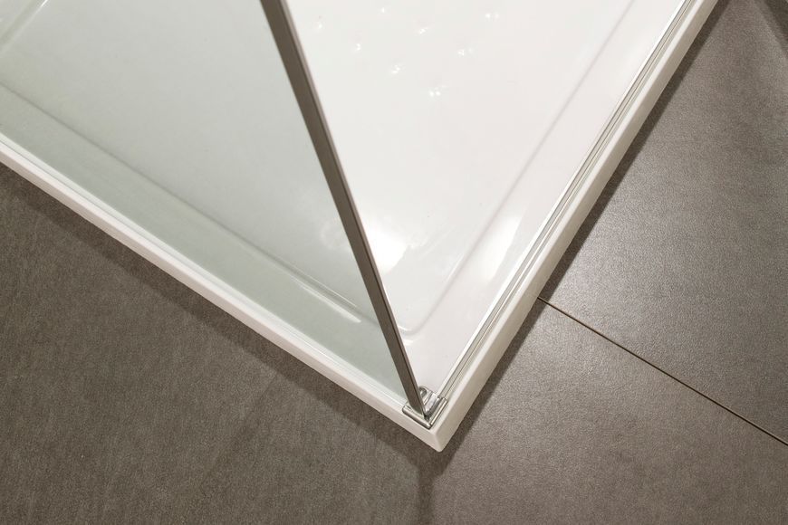 Душова кабіна RUDAS квадратна 90*90*205см (R) + піддон (PUF) 5см, з сифоном 599-001/R (3коробки) фото