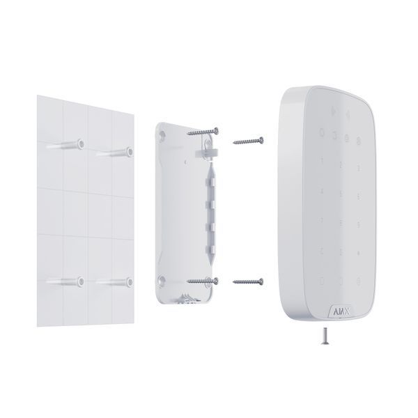AJAX Key Pad Plus біла (White) Бездротова клавіатура з підтримкою безконтактних карток і брелок 38253.83.WH1 фото