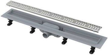 Трап ALCA PLAST APZ10-950 мм горизонтальний, комбінований, пластик/нержавіюча сталь APZ10-950M фото