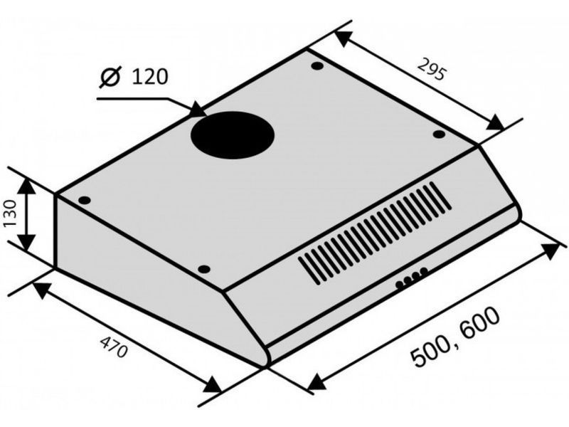 Витяжка VENTOLUX ALDO 60 WH 2M 2058668710012 фото