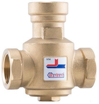 Триходовий клапан термостатичний 70&deg;С dn32 (G 1 1/4" M) Barberi, Kvs=9 V14M3200D фото