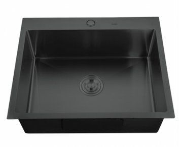 Кухонна мийка KRAFT Handmade HS5448 540*480*230(4) Black 2512 фото